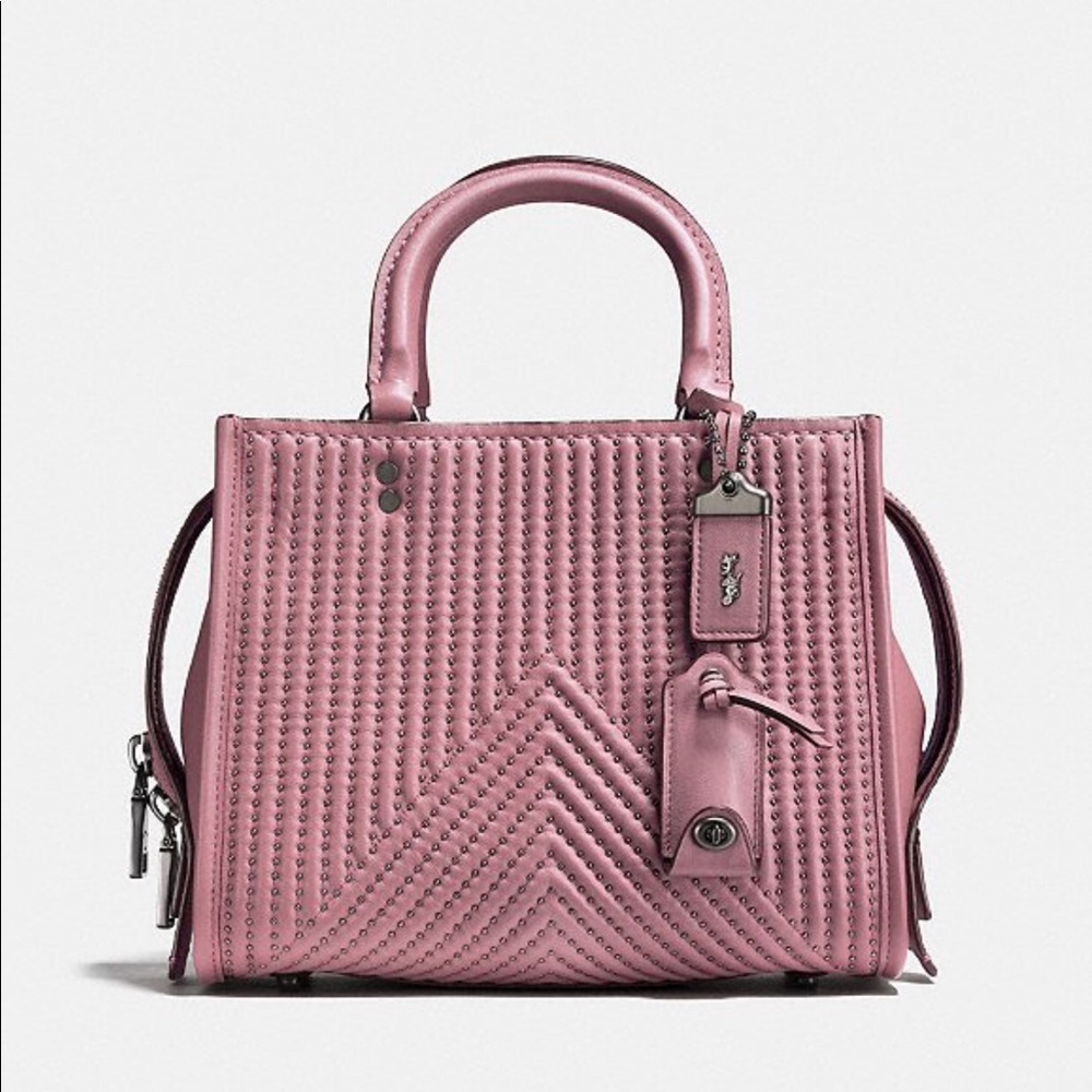 Coach 1941 Rouge 25 with Quilting and Rivets